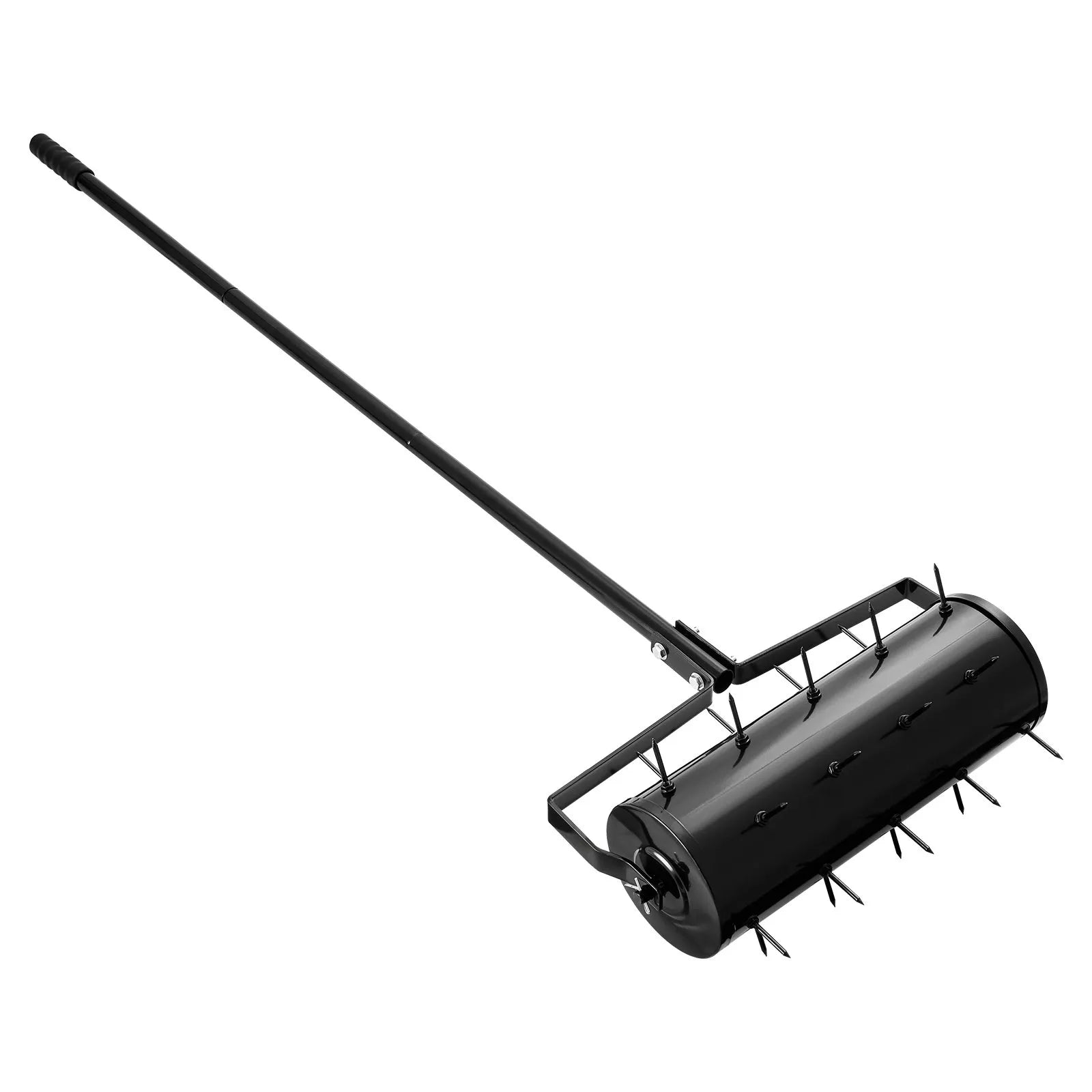 VEVOR Rolling Lawn Aerator 18" Heavy-Duty Manual Rolling Aerator Lawn Black