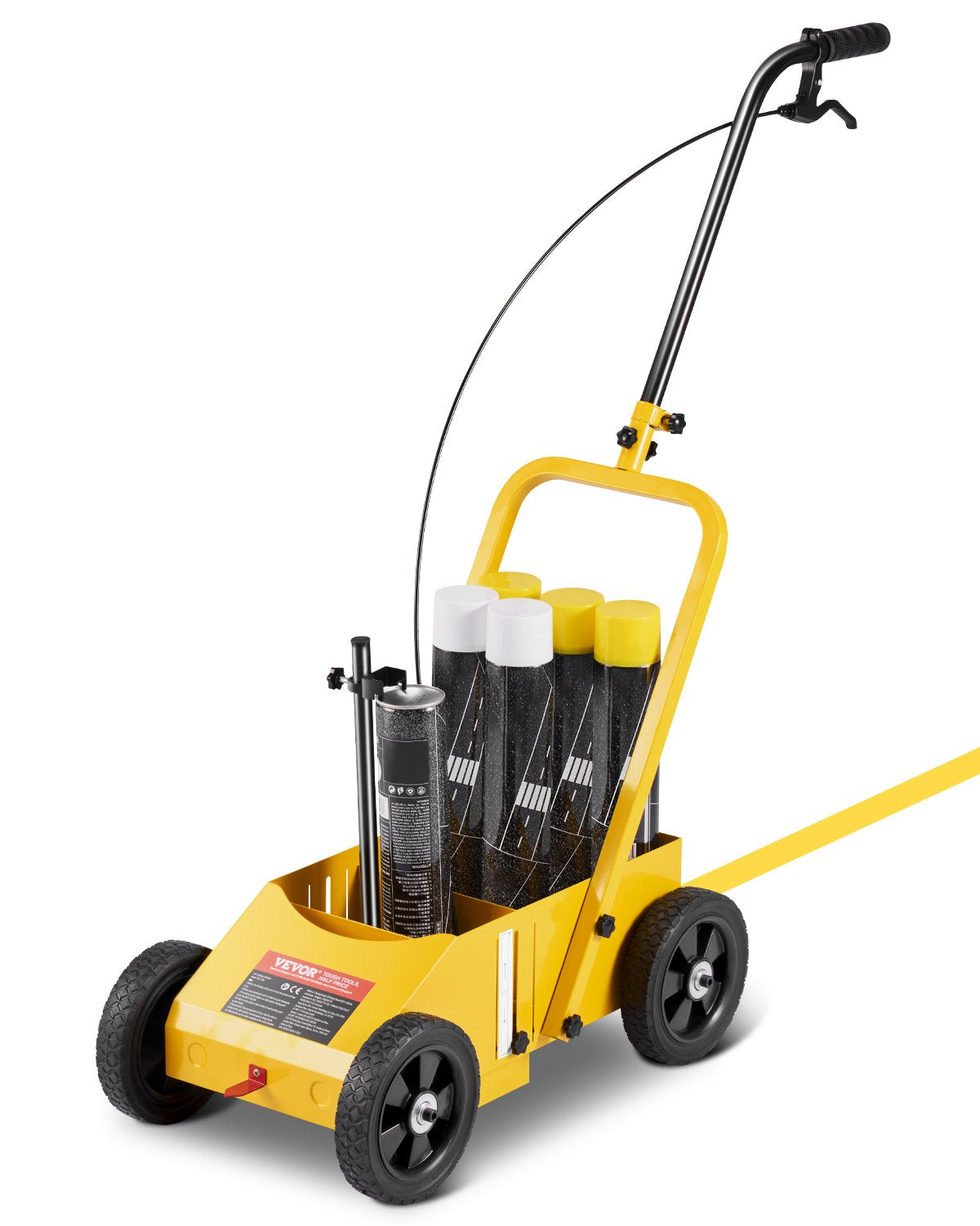 VEVOR Striping Line Marking Machine 24 x 13 x 35.4 in Striping Machine Yellow 