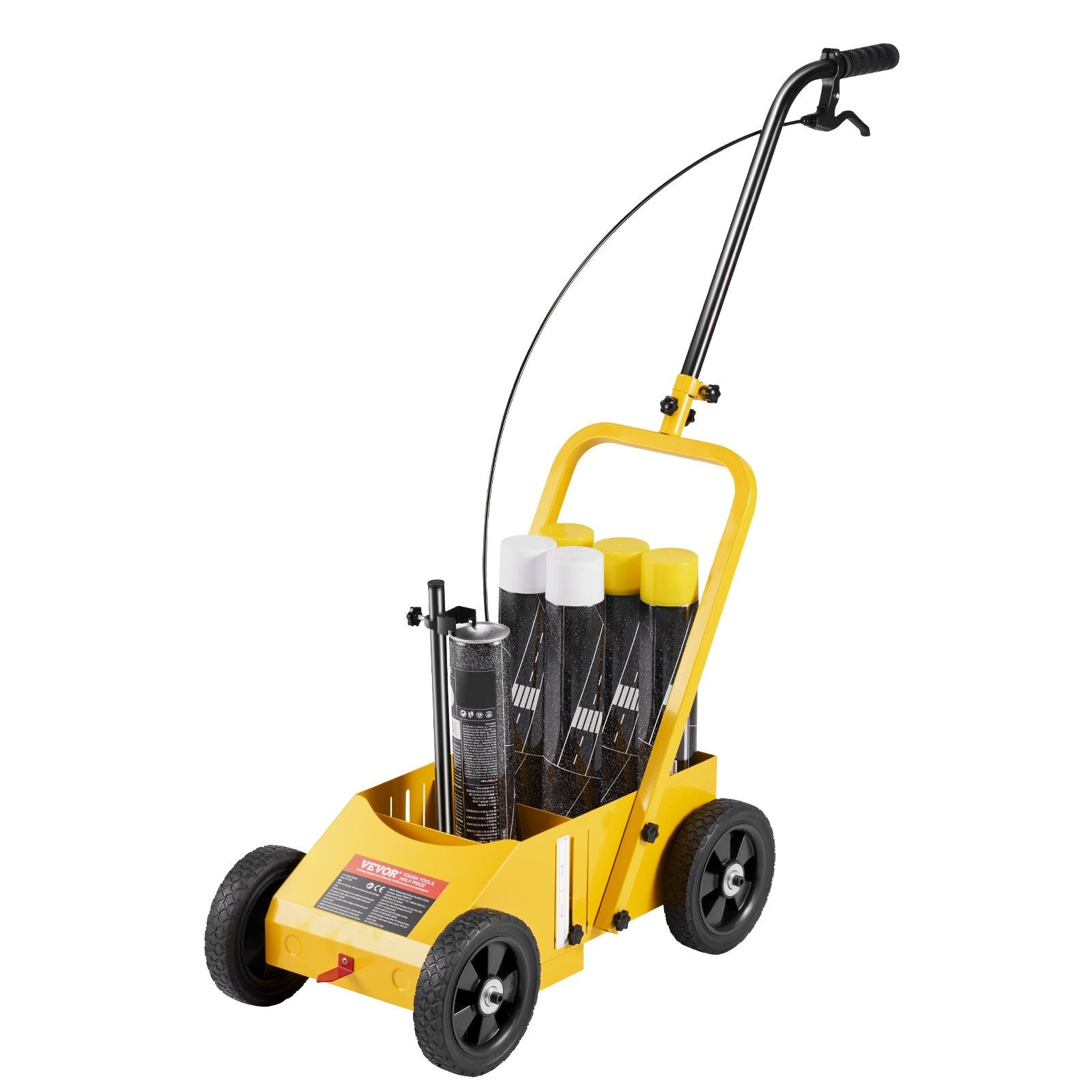 VEVOR Striping Line Marking Machine 24 x 13 x 35.4 in Striping Machine Yellow 