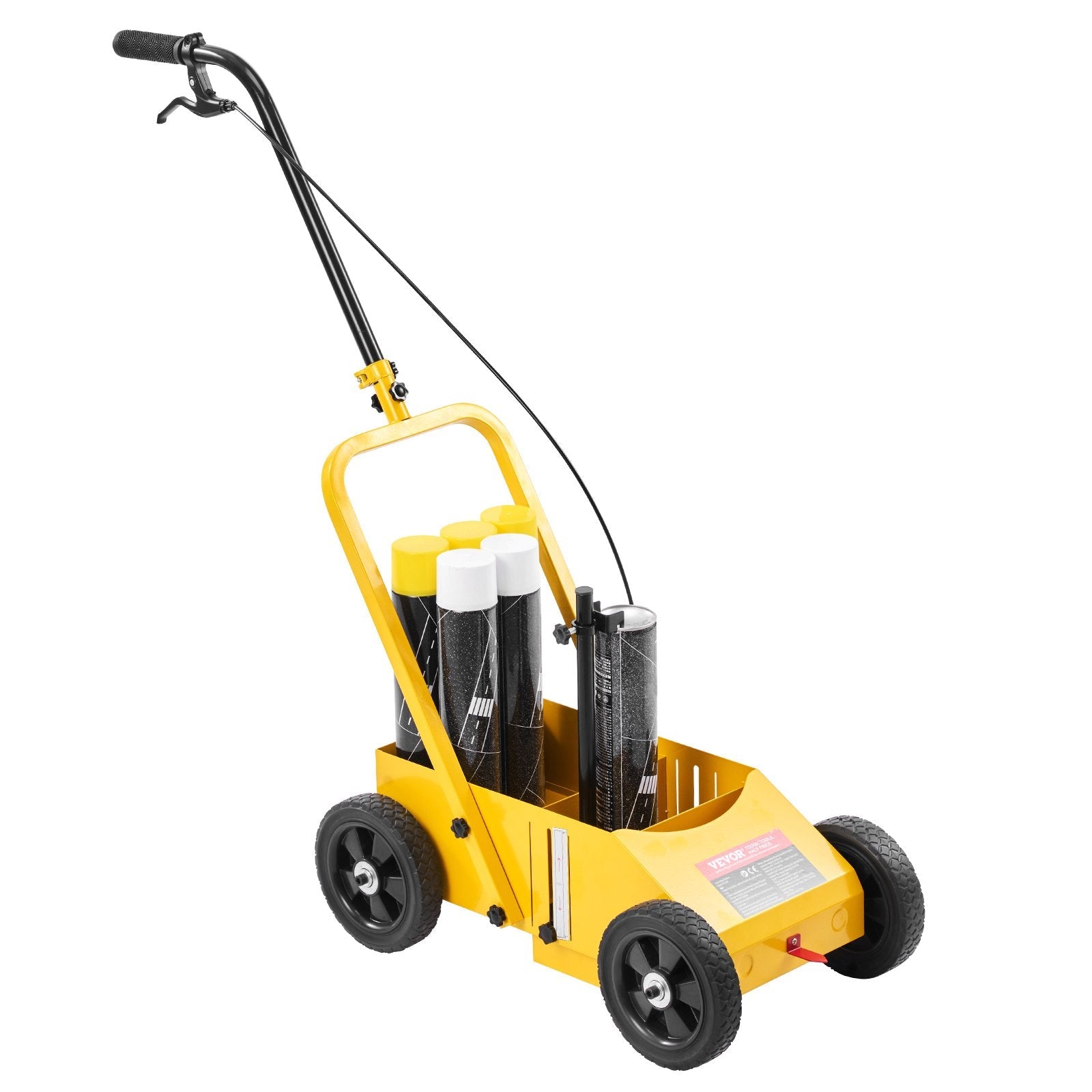 VEVOR Striping Line Marking Machine 24 x 13 x 35.4 in Striping Machine Yellow 