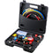 VEVOR 4 Way AC Gauge - AC Manifold Gauge Set for R134A R22 R12 R502 Refrigerant, Freon Gauges with 5ft Hoses, Couplers, Can Tap Works on Car Auto Freon Charging and Evacuation