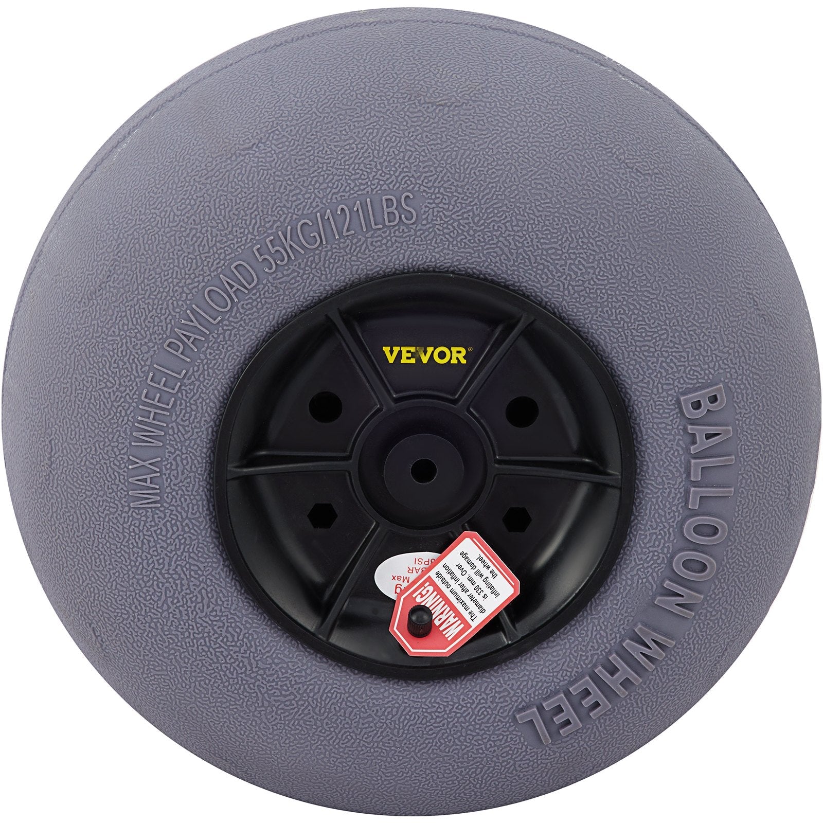 VEVOR Beach Balloon Wheels, 13" Replacement Sand Tires with 32" Stainless Steel Axle, TPU Cart Tires for Kayak Dolly, Canoe Cart and Buggy w/ Free Air Pump, 2-Pack 