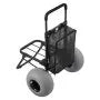 VEVOR Beach Dolly Cart with 12" Balloon Wheels, Folding Sand Cart, 165 lb Capacity, Adjustable Handle, Heavy-Duty Beach Wagon for Camping, Fishing & Outdoor Adventures