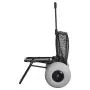 VEVOR Beach Dolly Cart with 12" Balloon Wheels, Folding Sand Cart, 165 lb Capacity, Adjustable Handle, Heavy-Duty Beach Wagon for Camping, Fishing & Outdoor Adventures