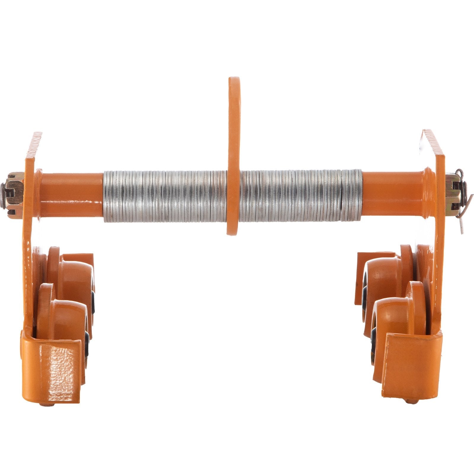 VEVOR Manual Trolley, 6600 LBS/3 Ton Load Capacity Beam Trolley 3.5-8 inch Adjustable Width Push Beam Track Roller Trolley Steel Powder Coating with Dual Wheels Garage Hoist for Straight Curved I Beam 