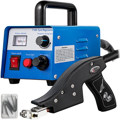 VEVOR Tire Grooving Tool 110V 350W Iron Tire Groover Cutter with 20 Blades HSD-T100 Tire Groover Heated Machine for Any Tire 