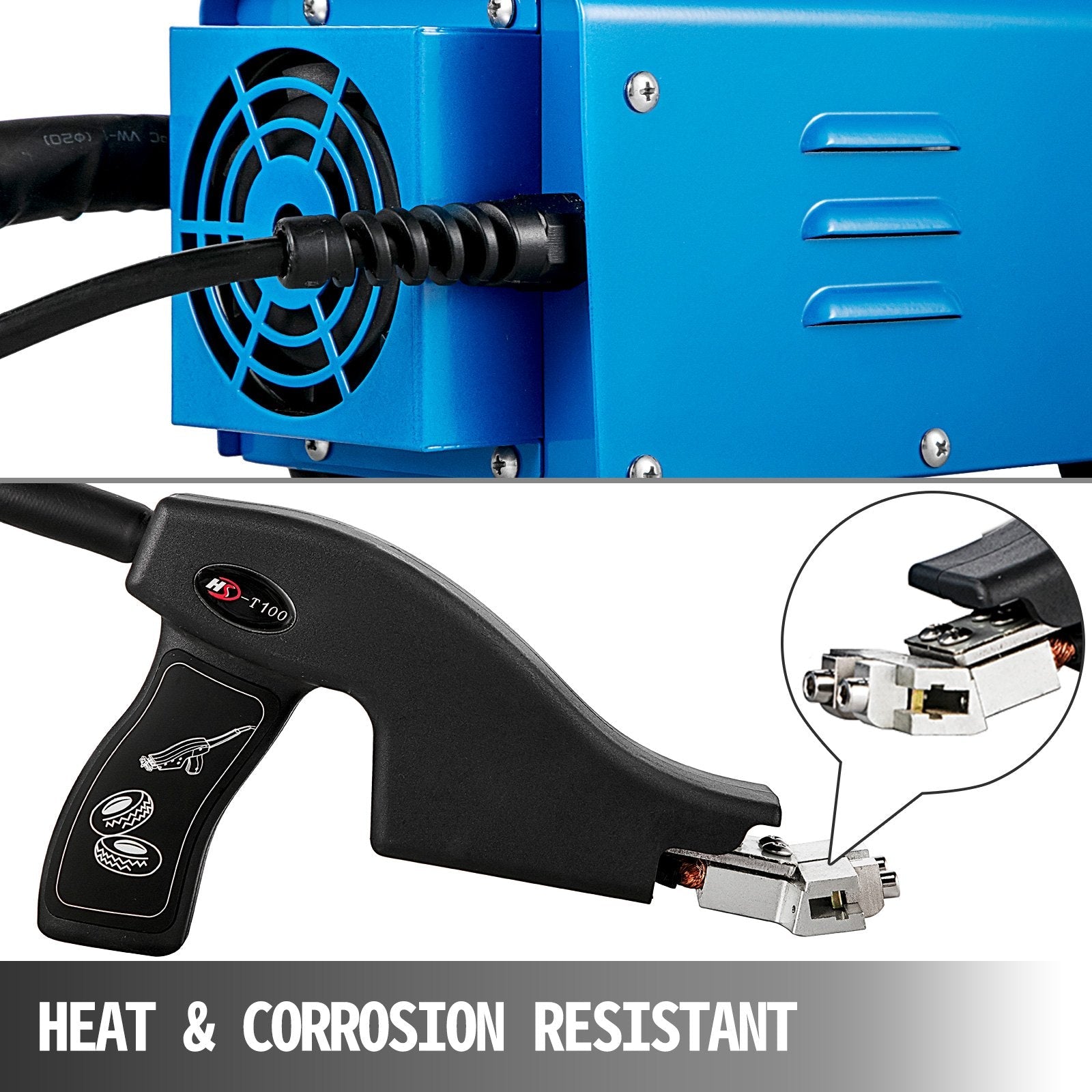 VEVOR Tire Grooving Tool 110V 350W Iron Tire Groover Cutter with 20 Blades HSD-T100 Tire Groover Heated Machine for Any Tire 