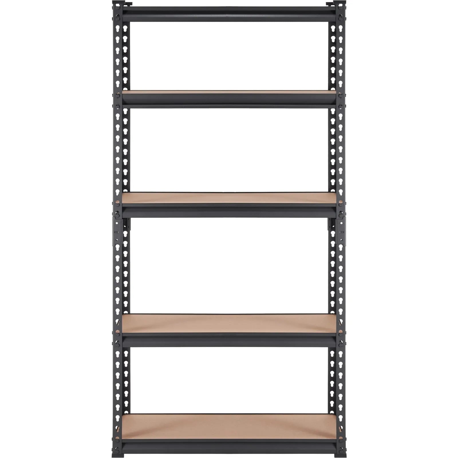 VEVOR Storage Shelving Unit, 5-Tier Adjustable, 2000 lbs Capacity, Heavy Duty Garage Shelves Metal Organizer Utility Rack, Black, 30" L x 12" W x 60" H for Kitchen Pantry Basement Bathroom Laundry