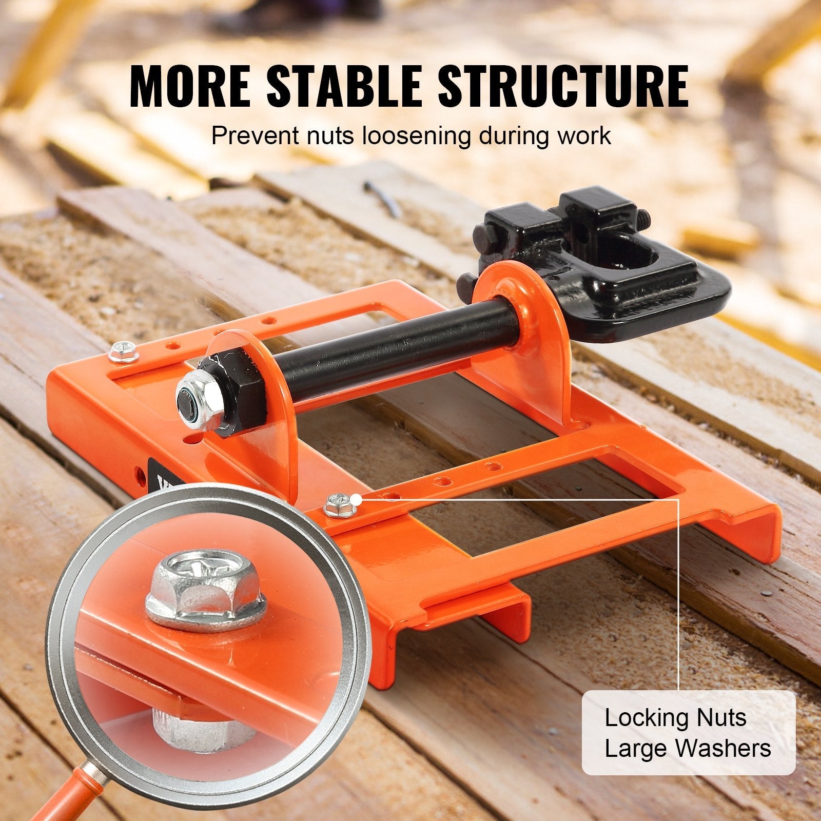 VEVOR Chainsaw Mill, Vertical Lumber Cutting Guide with 2"-6" Cutting Width, Cast Iron Portable Timber Chainsaw Attachment, Lightweight Wood Timber Milling Attachment for Builders and Woodworkers 