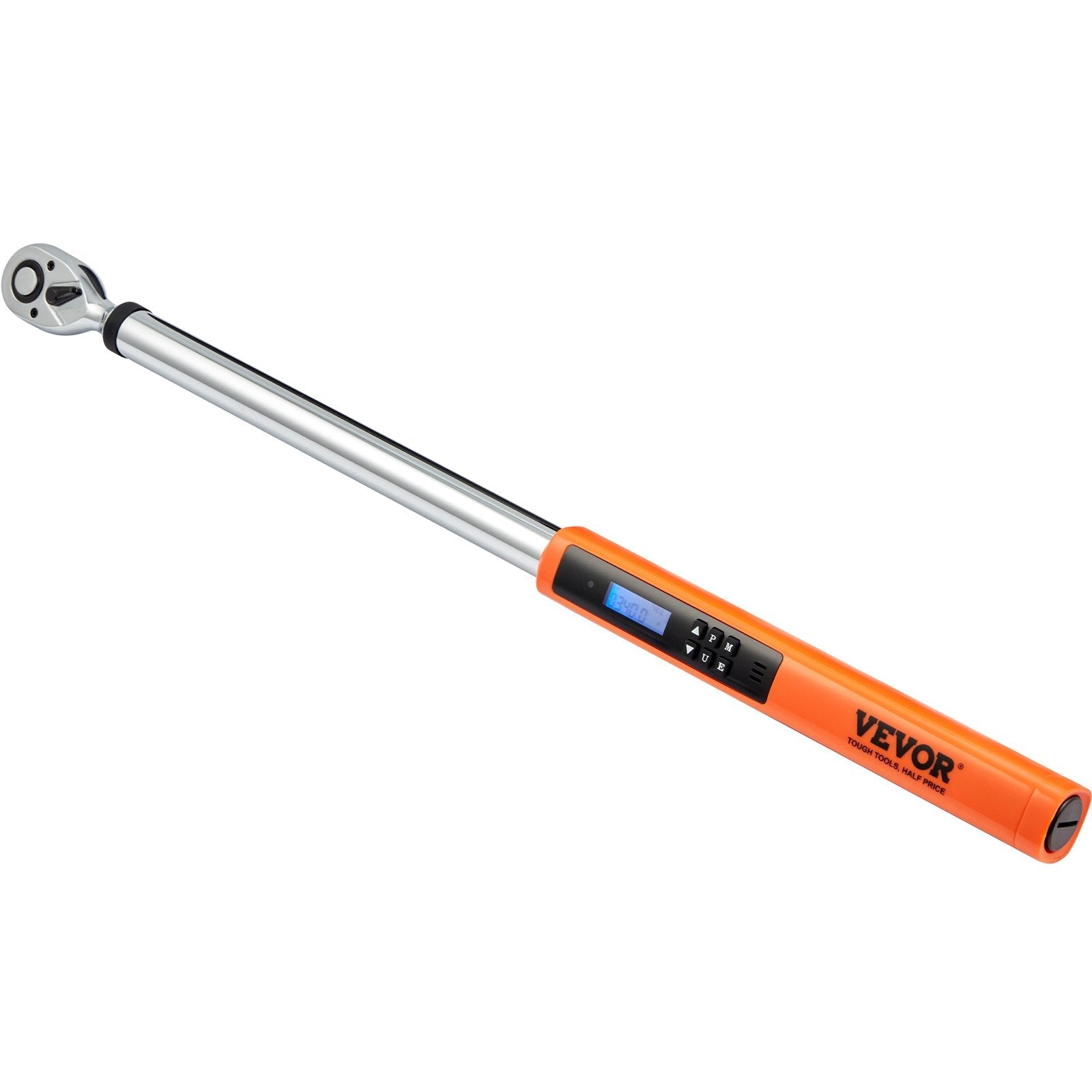 VEVOR Digital Torque Wrench, 1/2" Drive Electronic Torque Wrench, Torque Wrench Kit 25-250ft.lb/34-340n.m Torque Range Accurate to ±2%, 3-Mode Adjustable Torque Wrench Set with LED Buzzer Calibration 