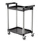 VEVOR Heavy Duty Utility Cart 300 lbs Capacity 2-tier Service Cart with Wheels