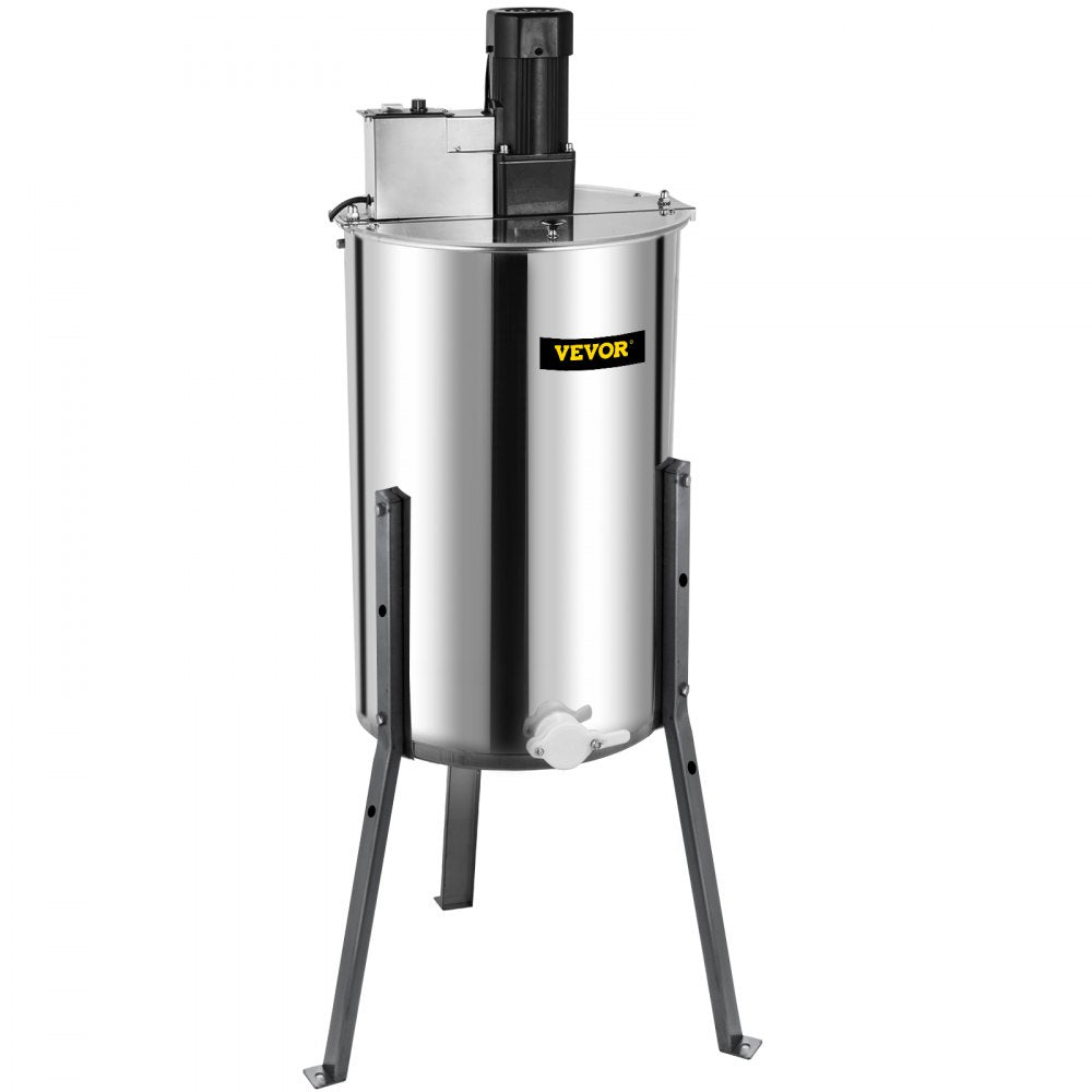 VEVOR Electric Honey Extractor 3 Frame Bee Extractor Stainless Steel Honey Spinner with Stand Beekeeping Equipment 