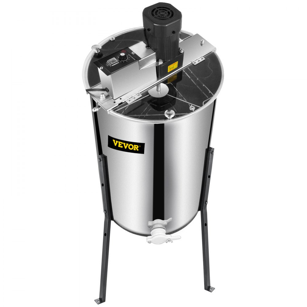 VEVOR Electric Honey Extractor 3 Frame Bee Extractor Stainless Steel Honey Spinner with Stand Beekeeping Equipment 