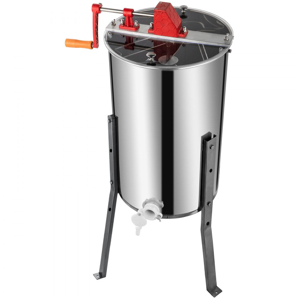 VEVOR Manual Honey Extractor Separator 3 Frame Stainless Steel Honeycomb Drum Spinner Crank Beekeeping Equipment Apiary Centrifuge Equipment 