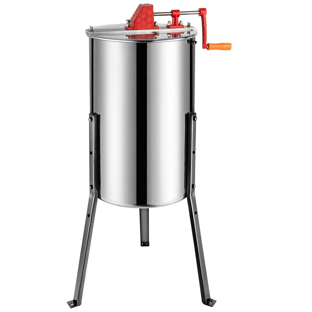 VEVOR Manual Honey Extractor Separator 3 Frame Stainless Steel Honeycomb Drum Spinner Crank Beekeeping Equipment Apiary Centrifuge Equipment 