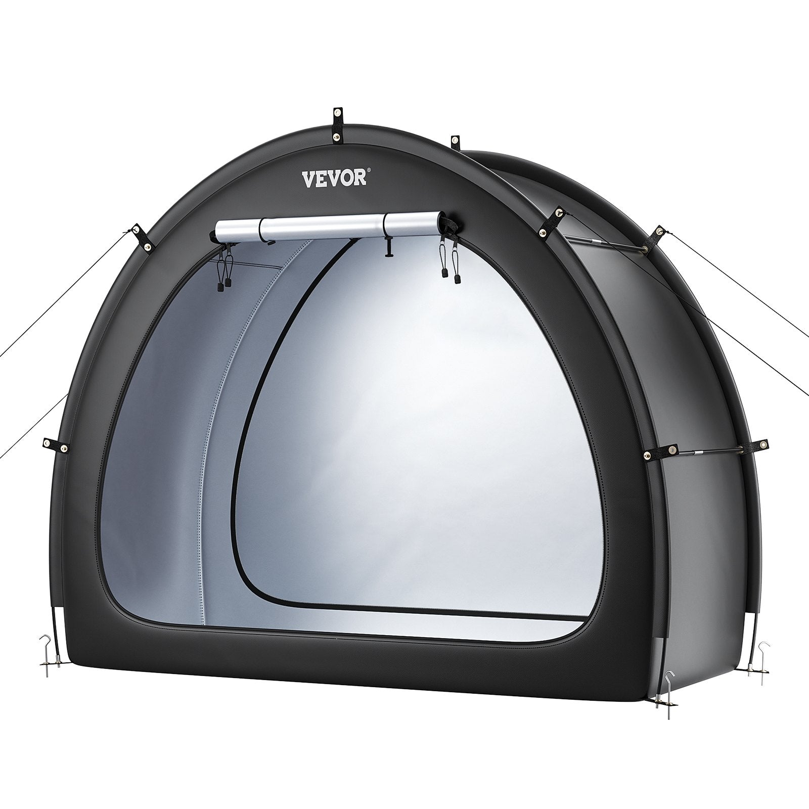 VEVOR Outdoor Bike Storage Tent Fan-Shaped Waterproof Bike Tent for 1 to 2 Bikes 