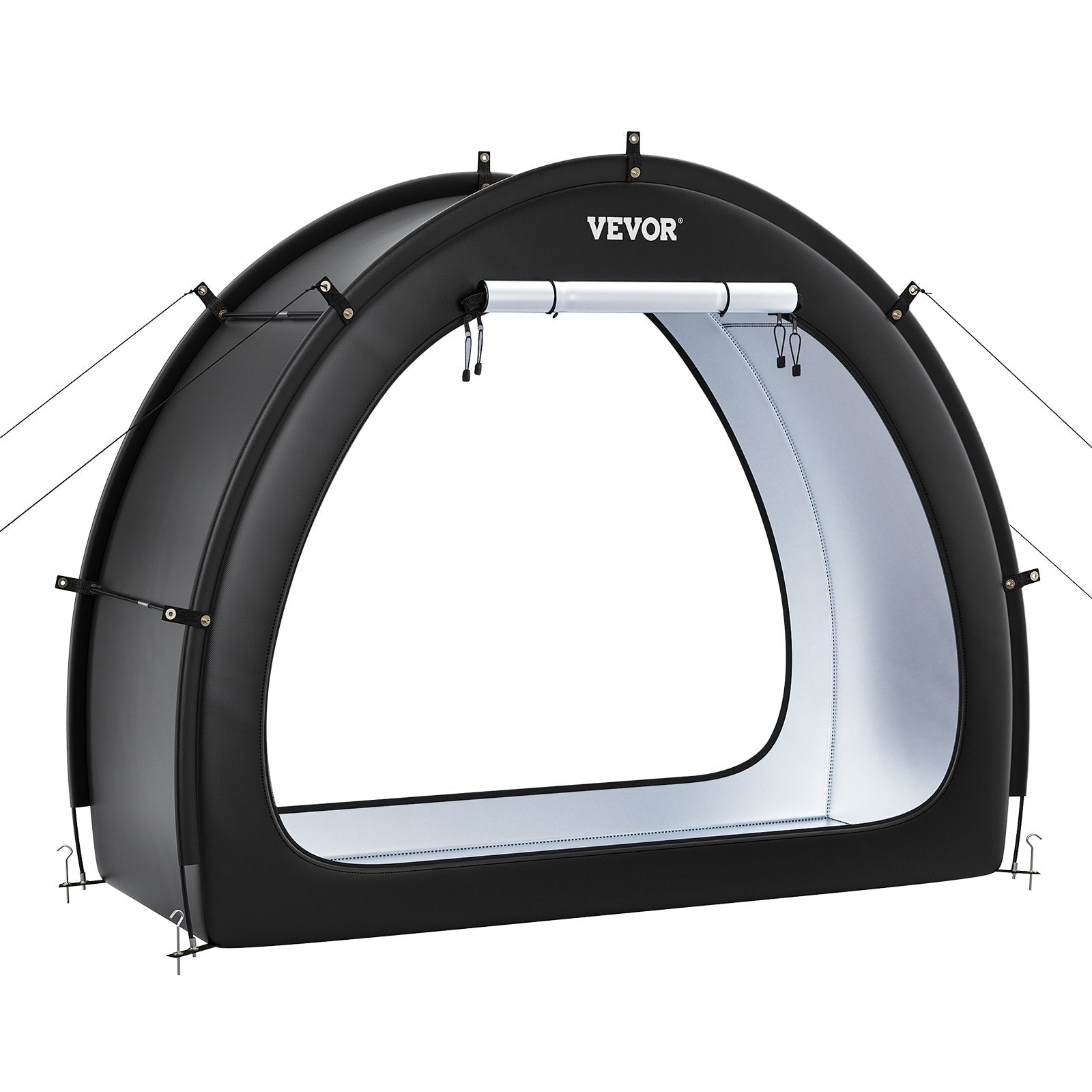 VEVOR Outdoor Bike Storage Tent Fan-Shaped Waterproof Bike Tent for 1 to 2 Bikes 