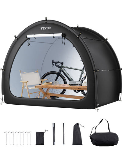 VEVOR Outdoor Bike Storage Tent Fan-Shaped Waterproof Bike Tent for 4 to 5 Bikes 