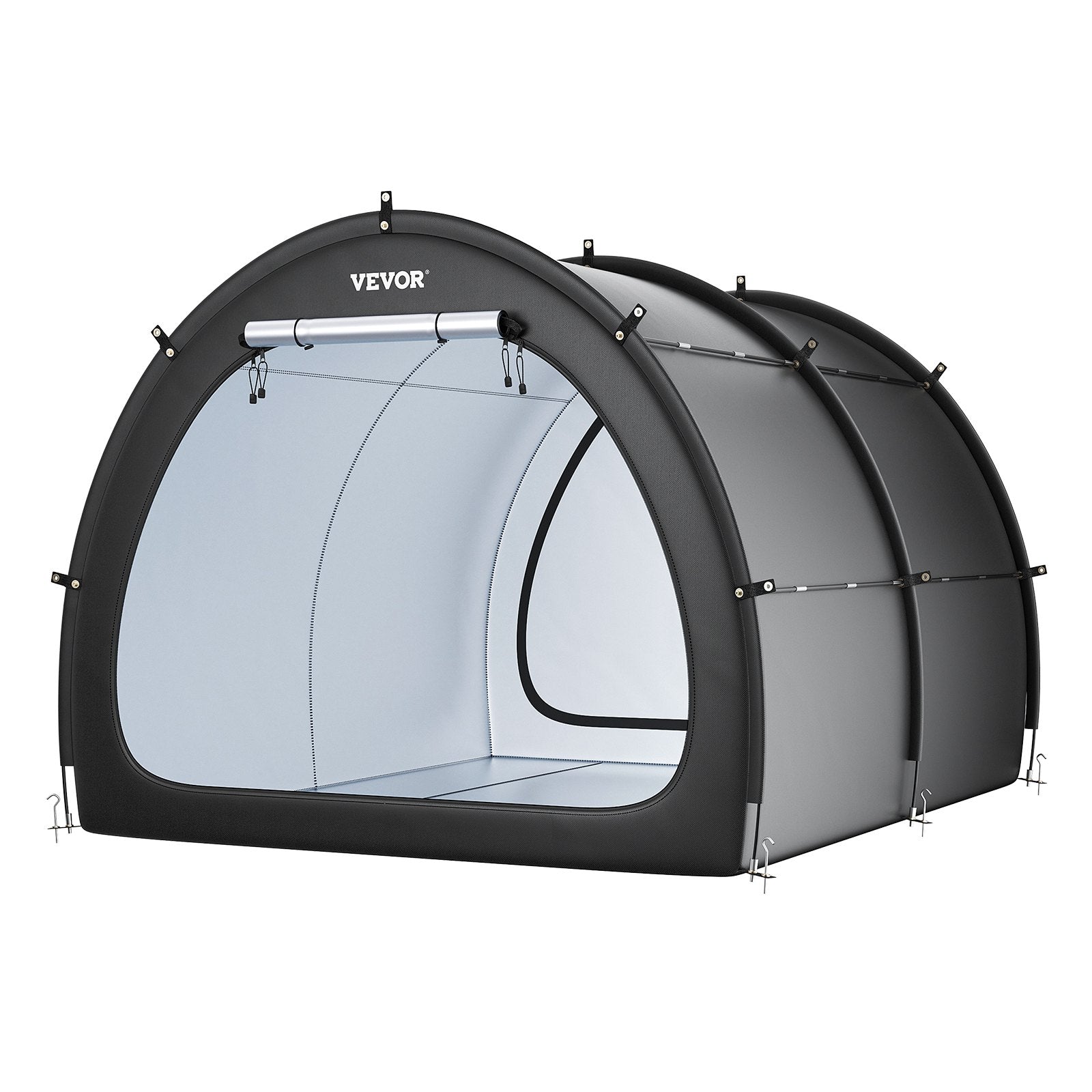 VEVOR Outdoor Bike Storage Tent Fan-Shaped Waterproof Bike Tent for 5+ Bikes 
