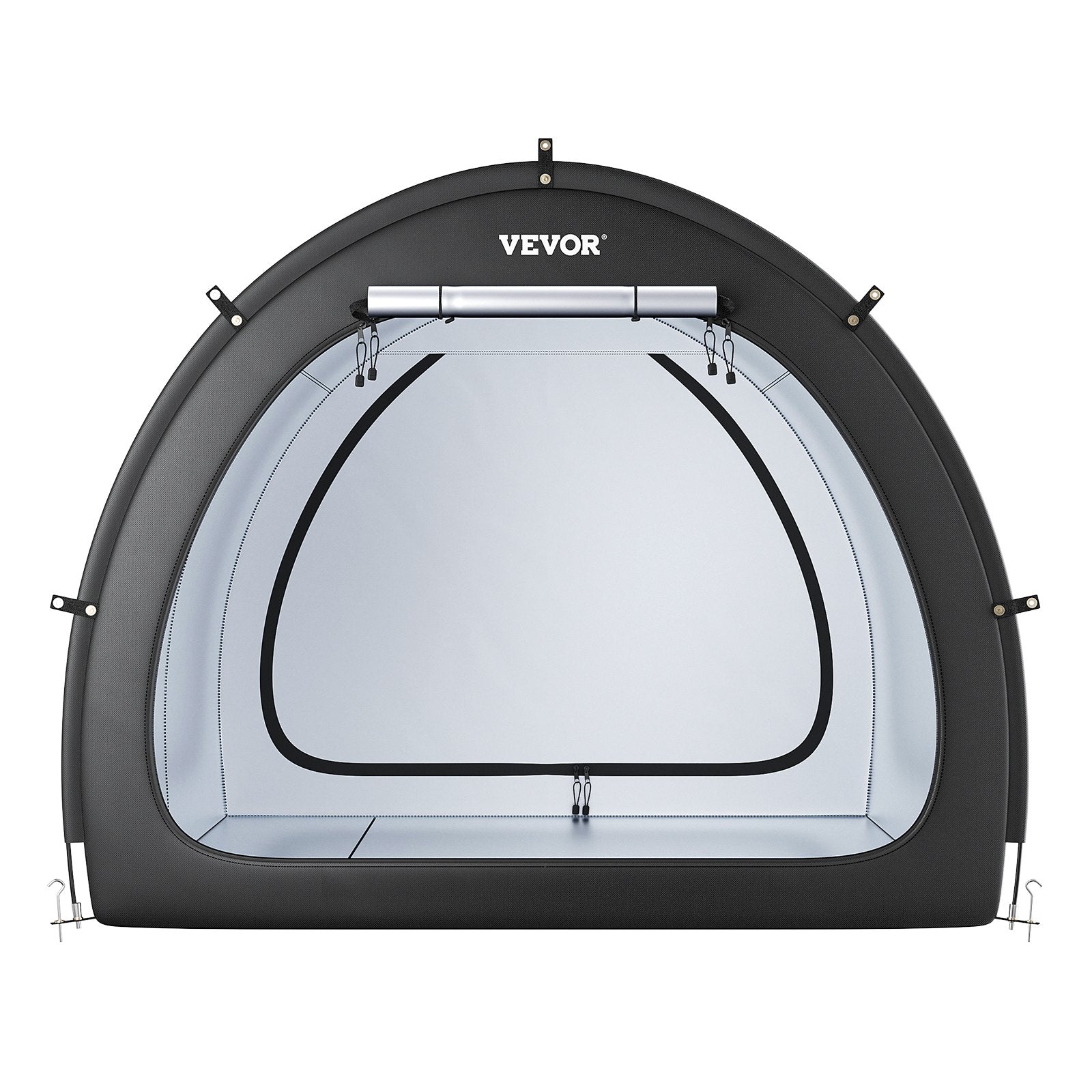 VEVOR Outdoor Bike Storage Tent Fan-Shaped Waterproof Bike Tent for 5+ Bikes 