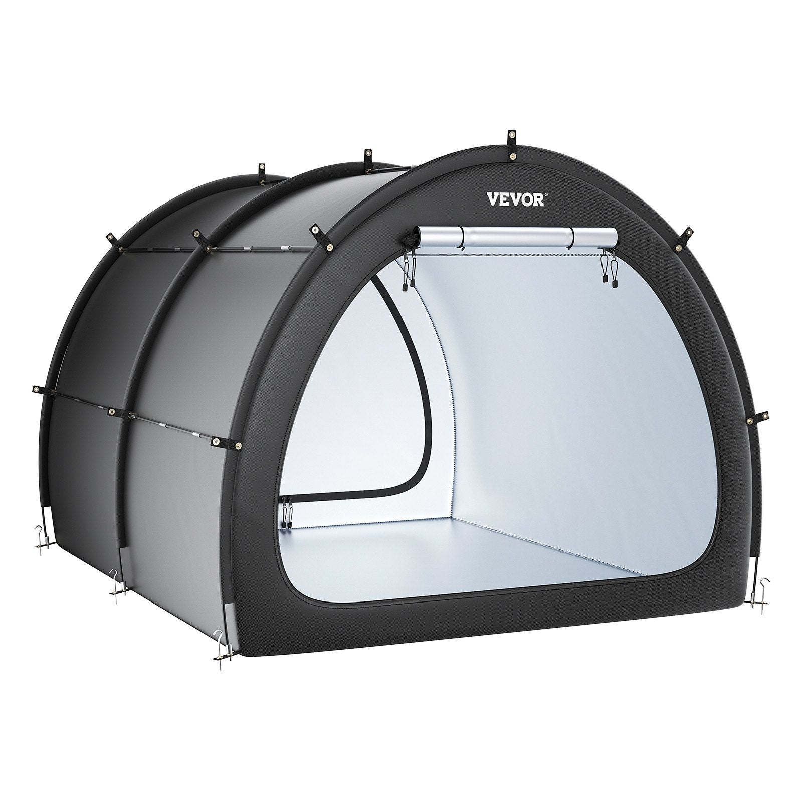 VEVOR Outdoor Bike Storage Tent Fan-Shaped Waterproof Bike Tent for 5+ Bikes 