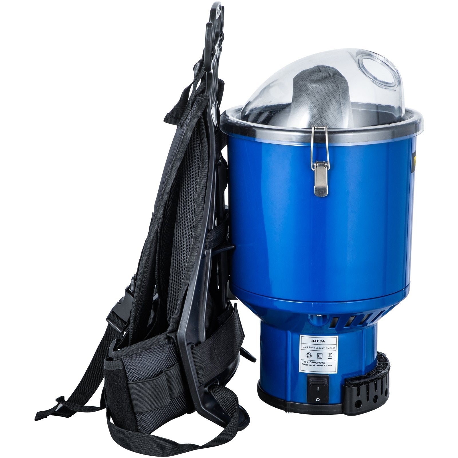 VEVOR Backpack Vacuum, 3.6qt Backpack Vacuum Cleaner, 5-IN-1 Lightweight Backpack Vacuum, HEPA Filtration Vacuum Backpack, Commercial Industrial Backpack Vacuum with Telescoping Wand, Tool Kit, Corded 