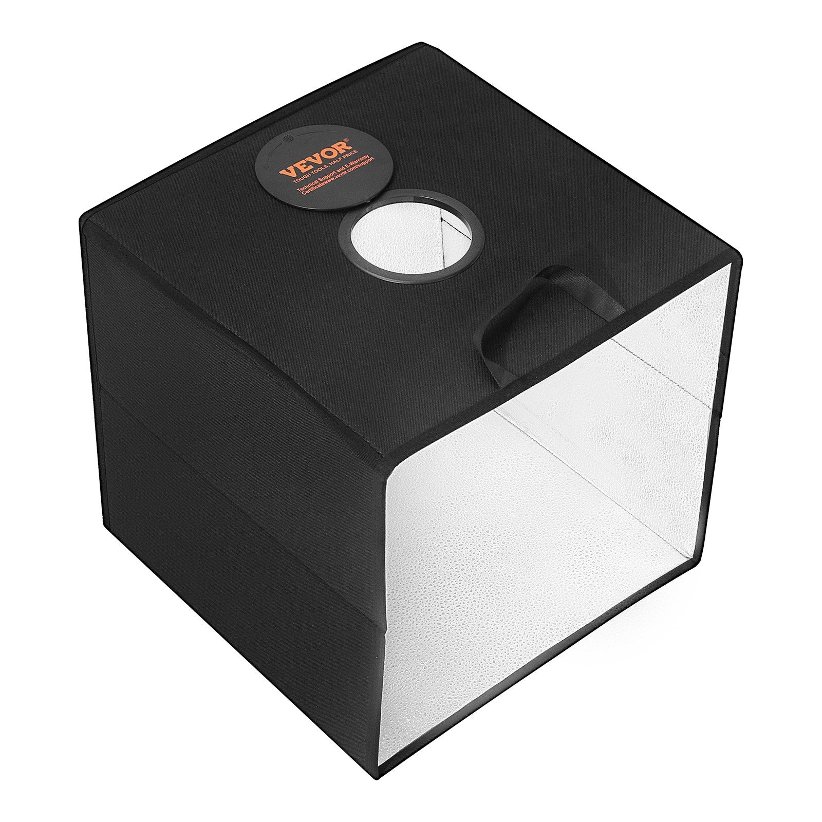 VEVOR 16" x 16" Photo Studio Light Box 3000-5600K 6 Double-Sided Color Backdrops 