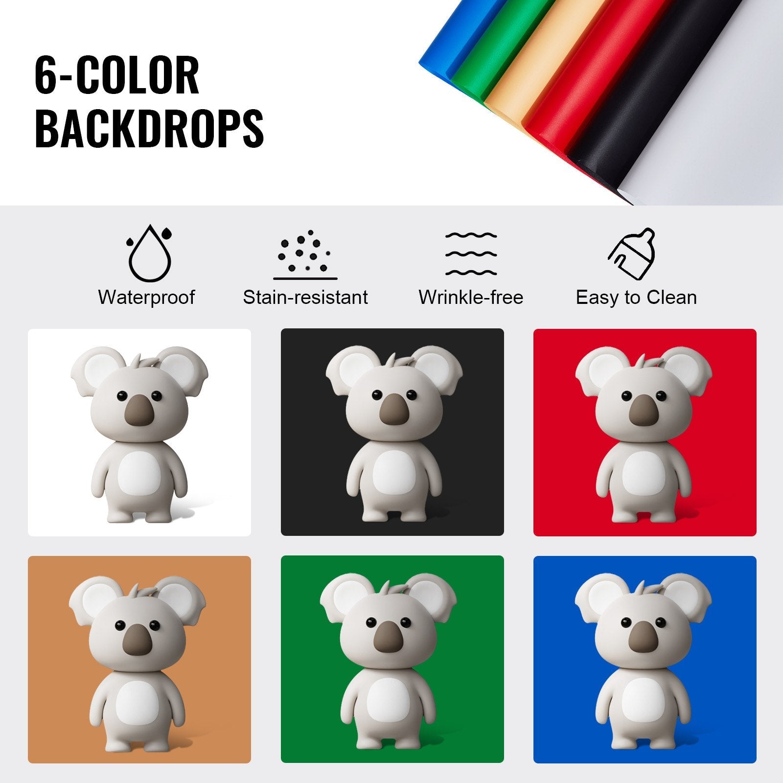 VEVOR Photo Studio Light Box 20"x20" 3000-5600K Adjustable 3 Color Temperatures 