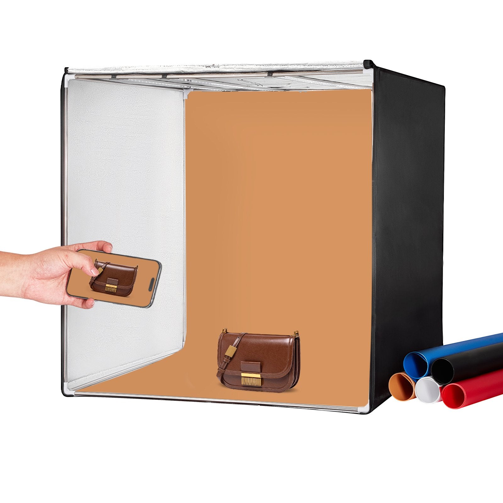 VEVOR Photo Studio Light Box 32" x 32" 5600K with 210 LED Lights Power Adapter 