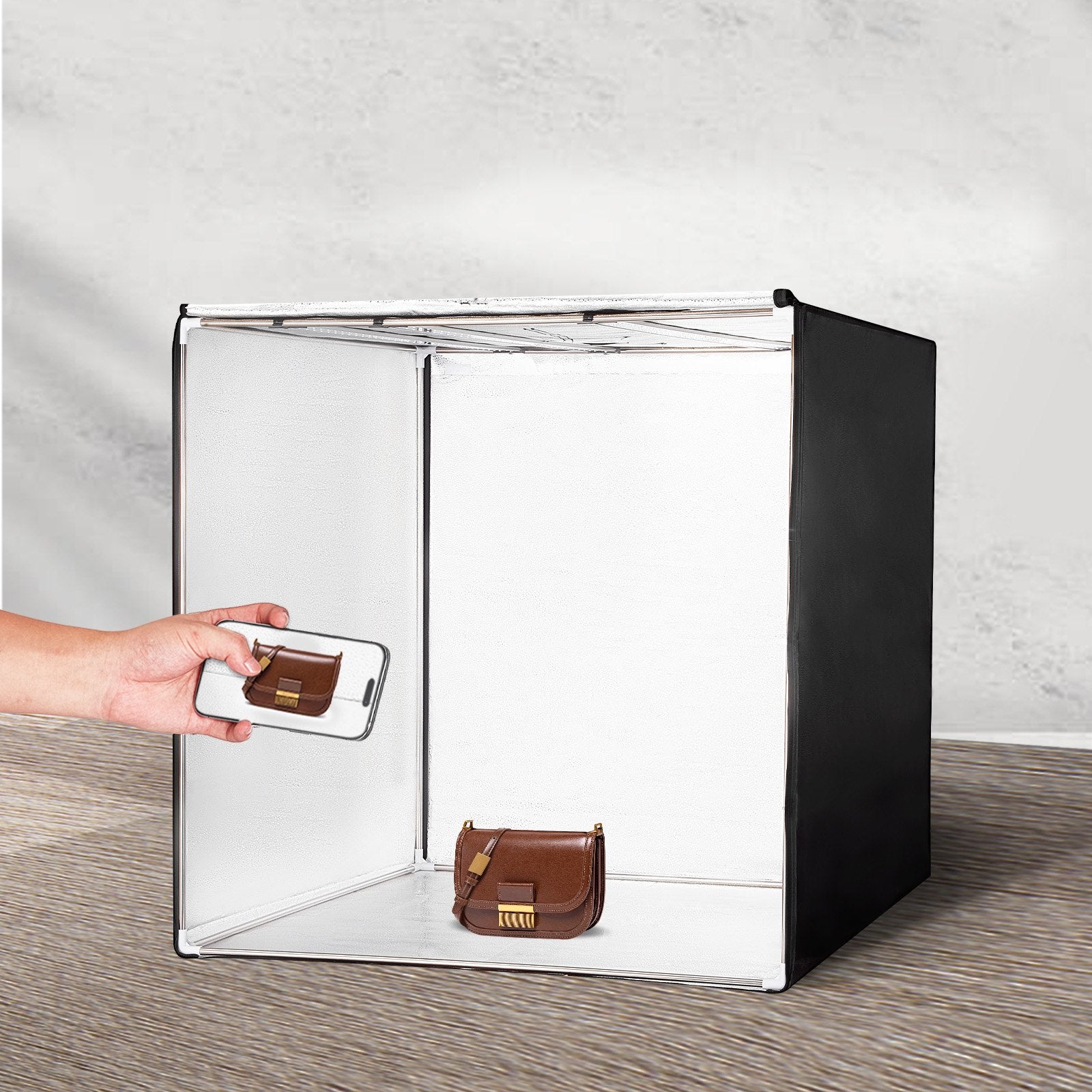 VEVOR Photo Studio Light Box 39" x 39" 5600K with 210 LED Lights Power Adapter 
