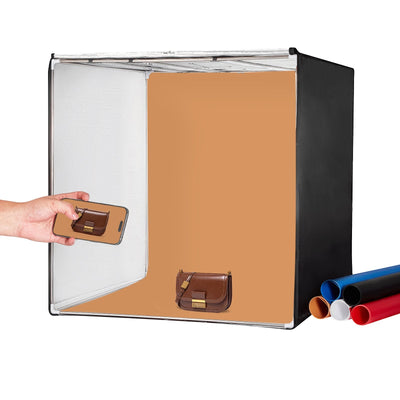 VEVOR Photo Studio Light Box 39" x 39" 5600K with 210 LED Lights Power Adapter 