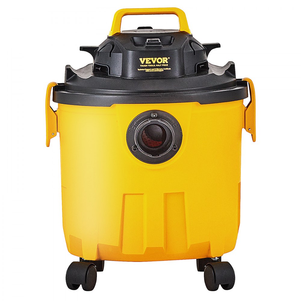 VEVOR Shop Vacuum Wet And Dry, 5 Gallon 6 Peak HP Wet/Dry Vac, Powerful Suction with Blower Function with Attachments 2-in-1 Crevice Nozzle, Small Shop Vac Perfect for Carpet Debris, Pet Hair, Car 