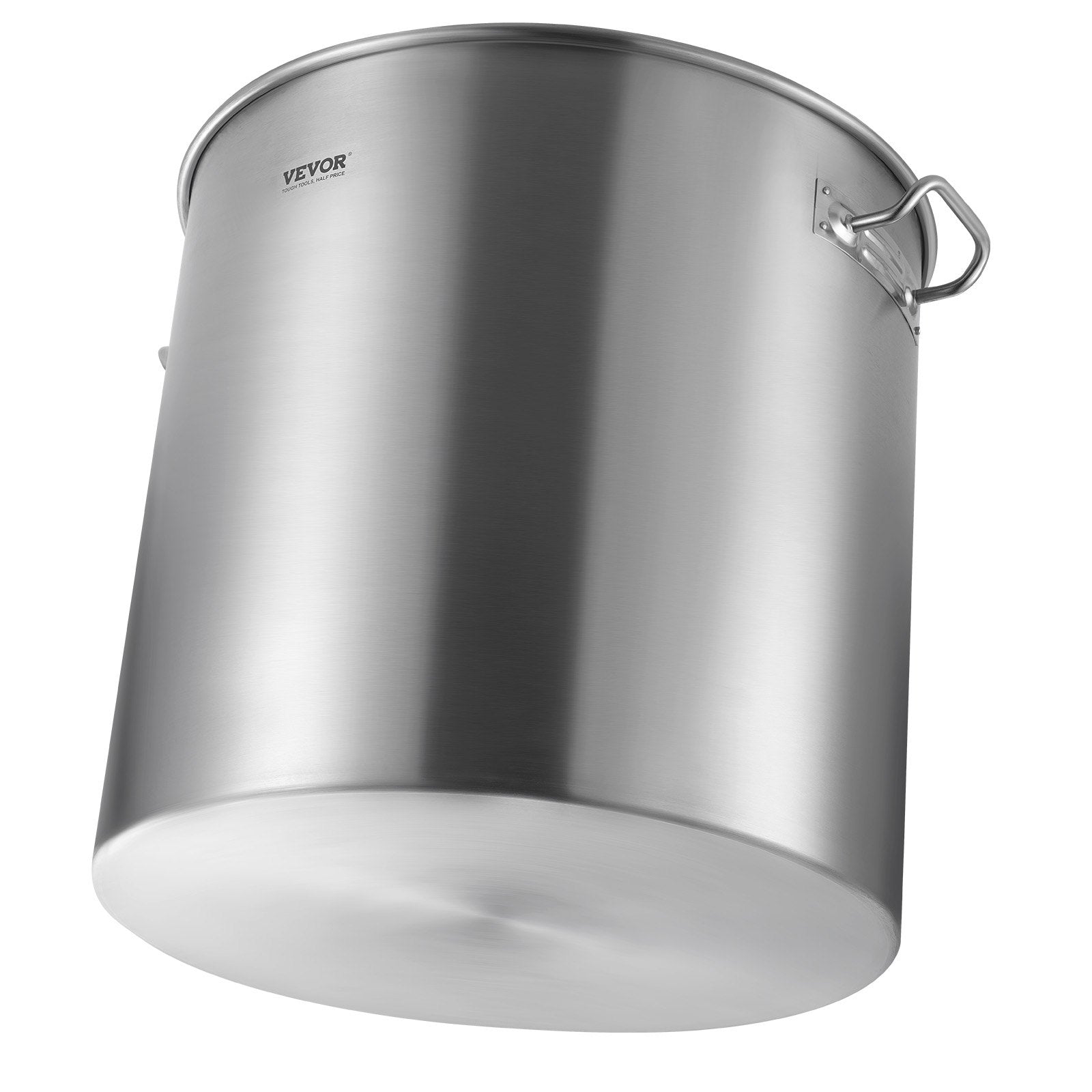 VEVOR 100QT Stainless Steel Stockpot Cooking Kitchen Sauce Pot with Basket Lid 