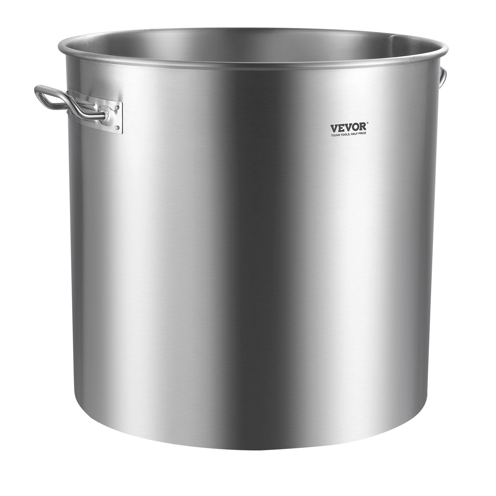 VEVOR 100QT Stainless Steel Stockpot Cooking Kitchen Sauce Pot with Basket Lid 