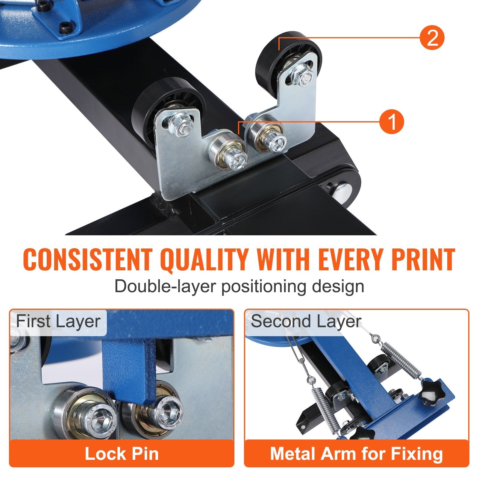 VEVOR 4 Color 2 Station Silk Screening Screenprint Press Screen Printing Machine 