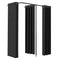 VEVOR Fitting Room Portable Dressing Room 79 x 39 x 79 in Privacy Space (Black)