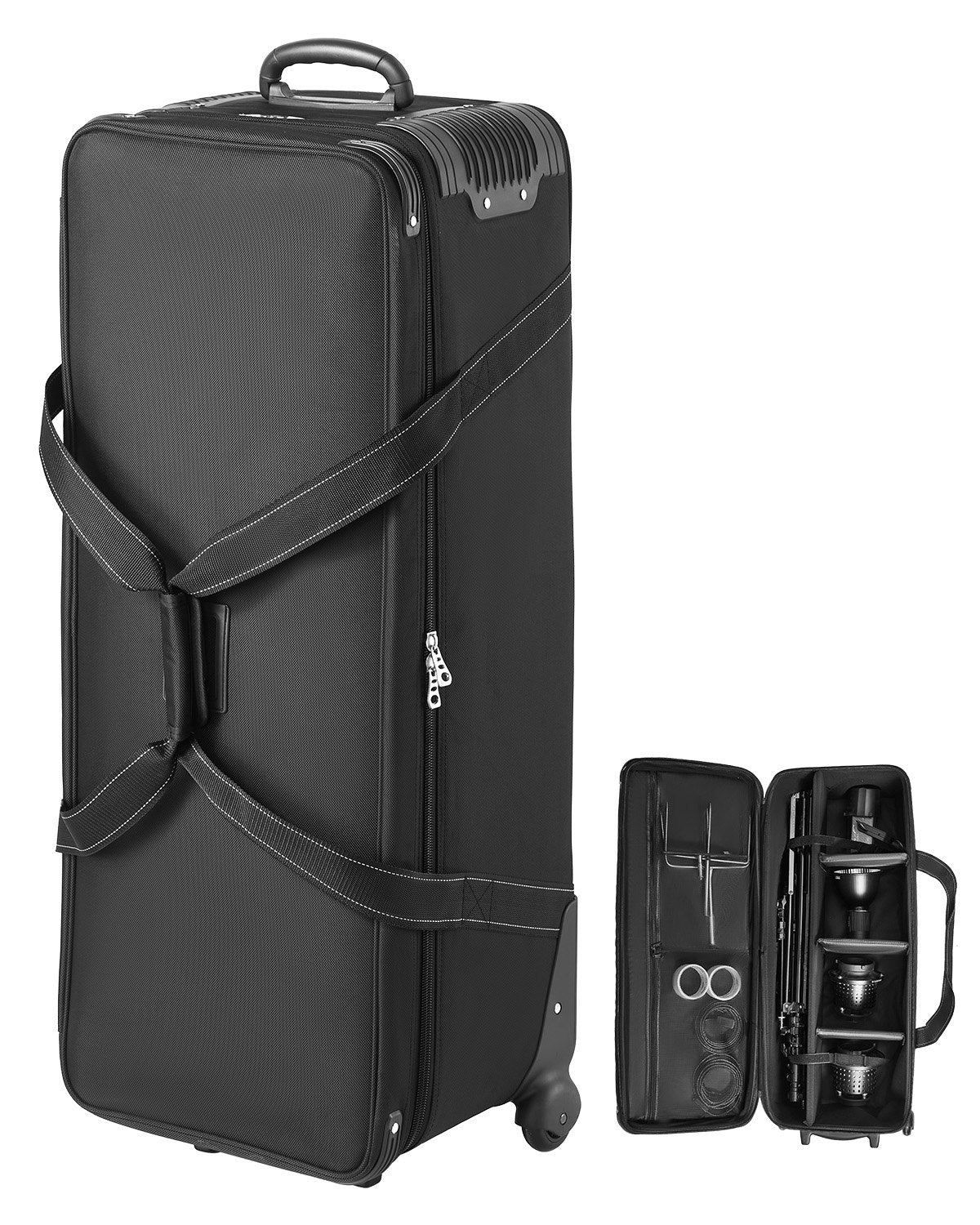 VEVOR Studio Equipment Trolley Case 39.37 x 14.96 x 12.60 in Rolling Camera Bag 