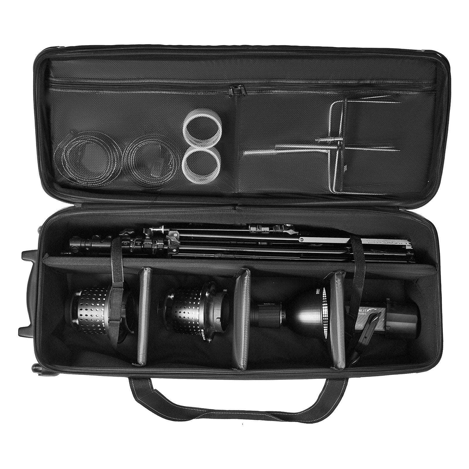 VEVOR Studio Equipment Trolley Case 39.37 x 14.96 x 12.60 in Rolling Camera Bag 