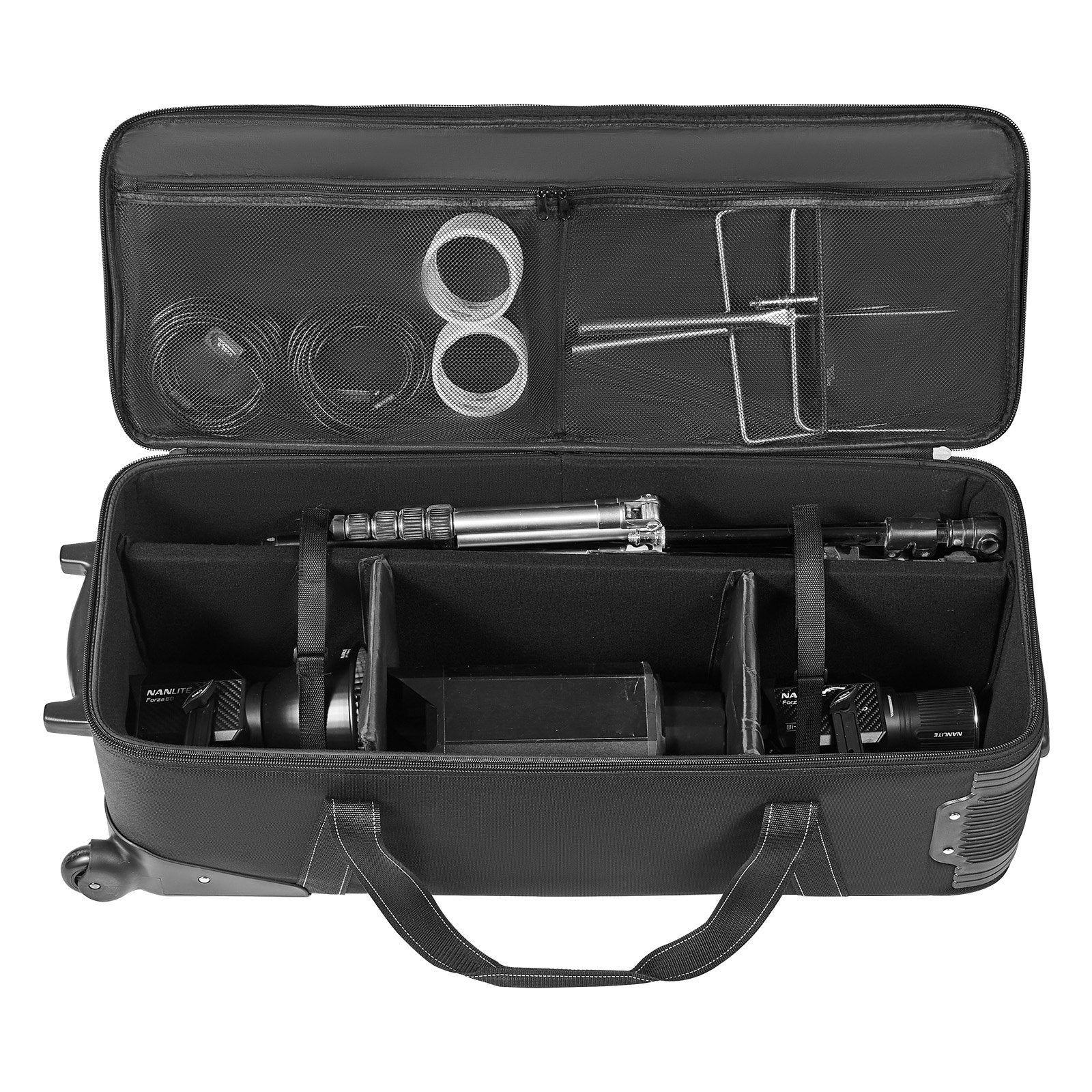 VEVOR Studio Equipment Trolley Case 35.83 x 11.81 x 14 in Rolling Camera Bag 