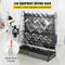 VEVOR Drying Rack for Lab 90 Pegs Lab Glassware Rack Steel Wire Glassware Drying Rack Wall-Mount/Free-Standing Detachable Pegs Lab Glass Drying Rack Black Cleaning Frame for School Laboratory Utensils