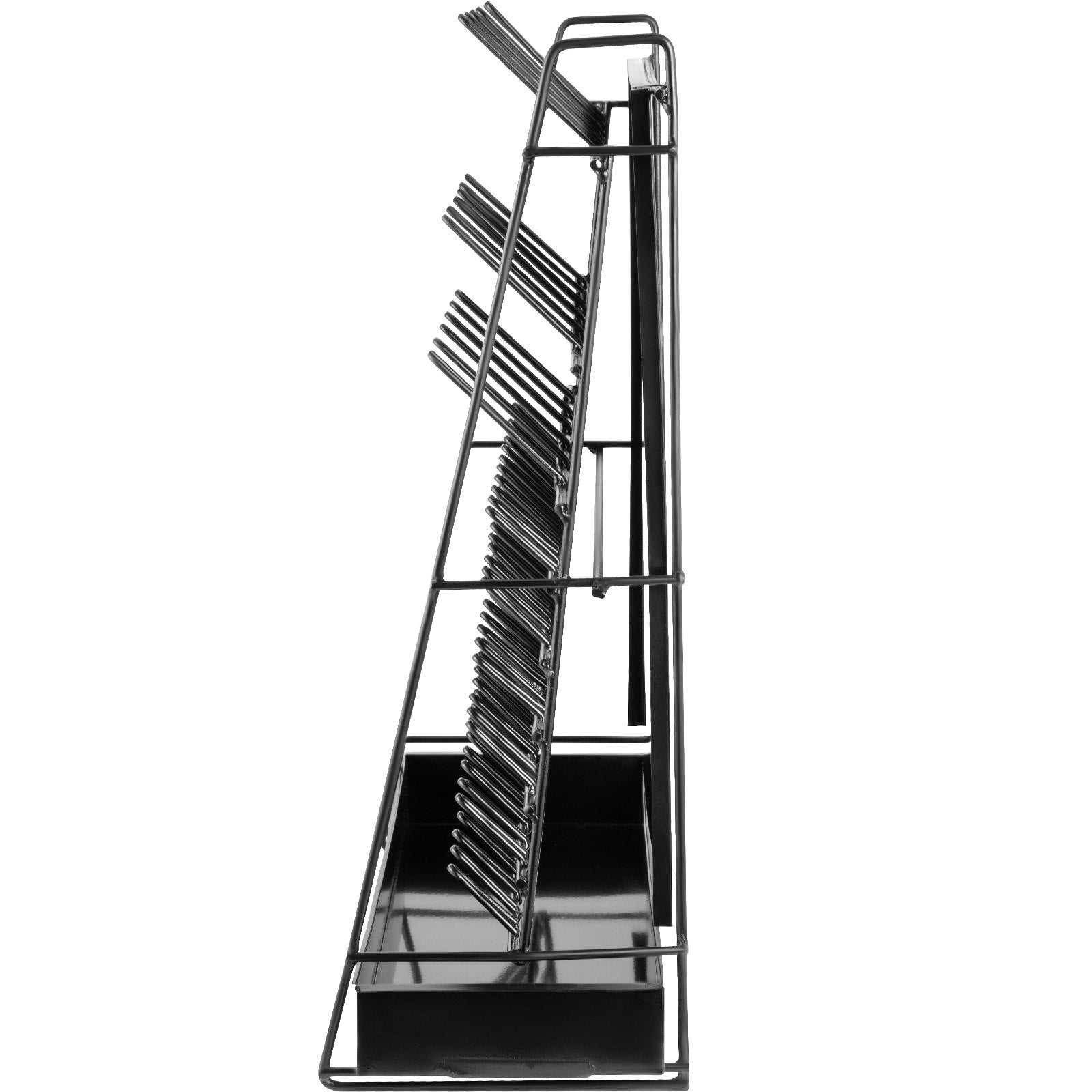 VEVOR Drying Rack for Lab 90 Pegs Lab Glassware Rack Steel Wire Glassware Drying Rack Wall-Mount/Free-Standing Detachable Pegs Lab Glass Drying Rack Black Cleaning Frame for School Laboratory Utensils 