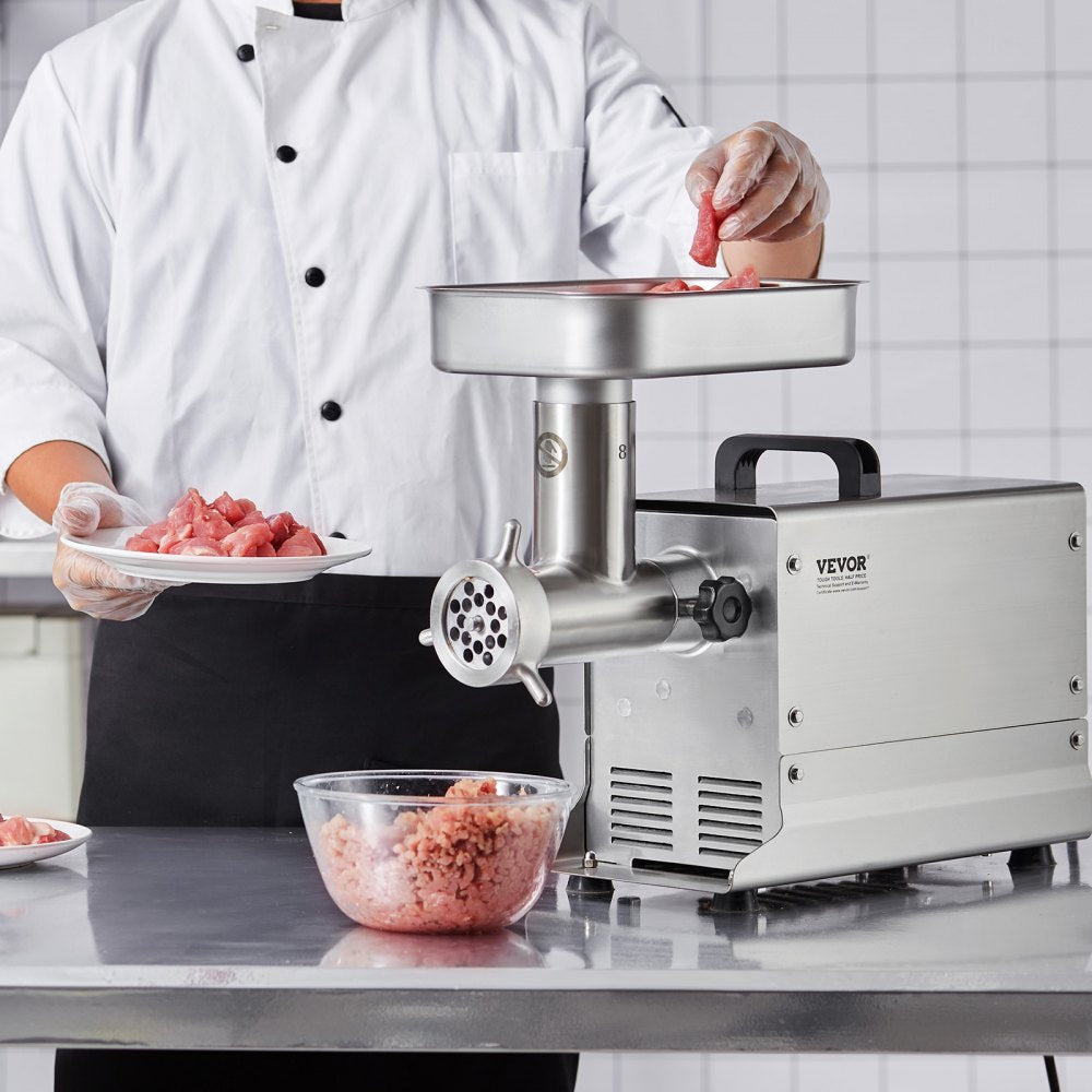 VEVOR Commercial Electric Meat Grinder 7 Lbs/Min Sausage Stuffer Maker Kitchen 