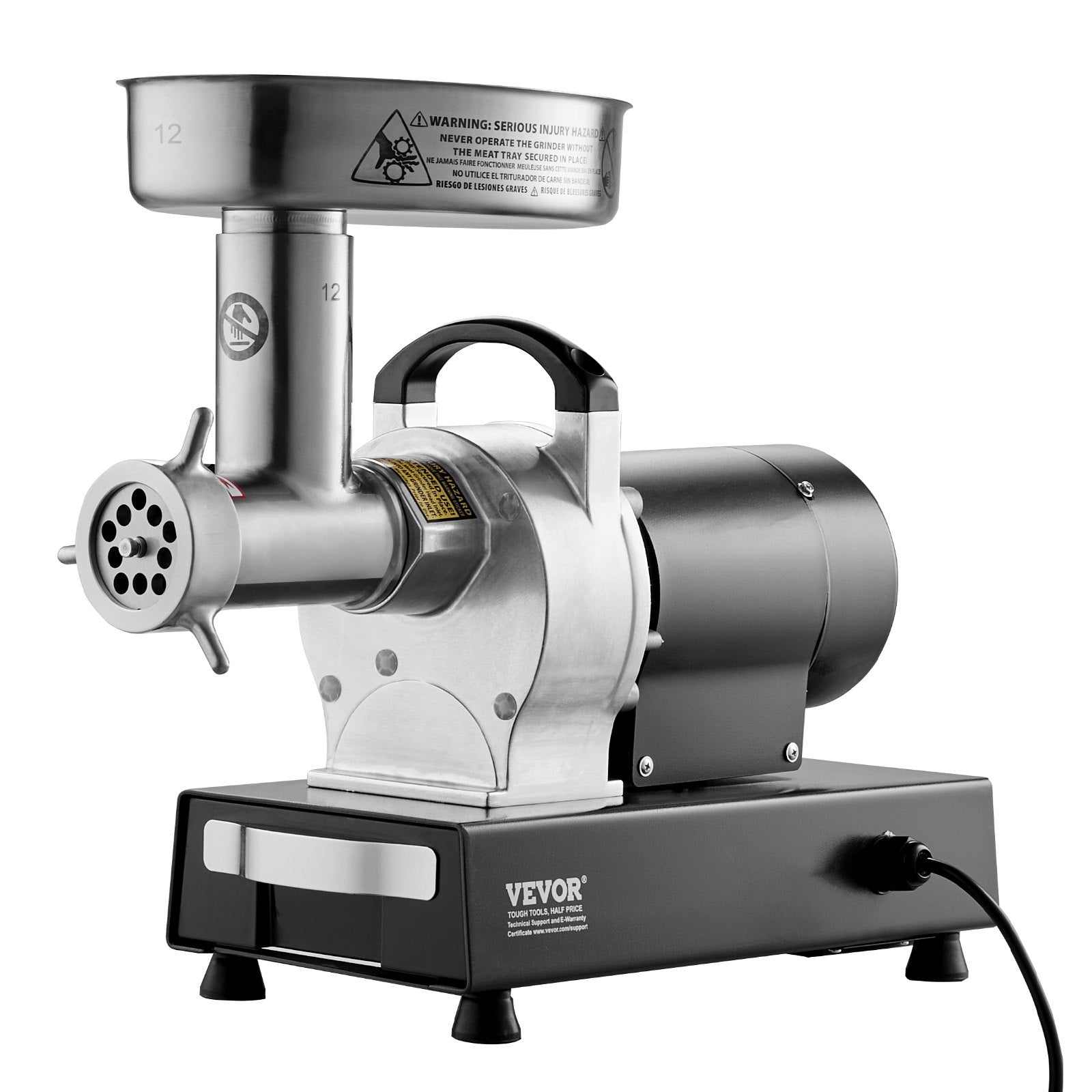 VEVOR Commercial Electric Meat Grinder 9 Lbs/Min Sausage Stuffer Maker Kitchen 