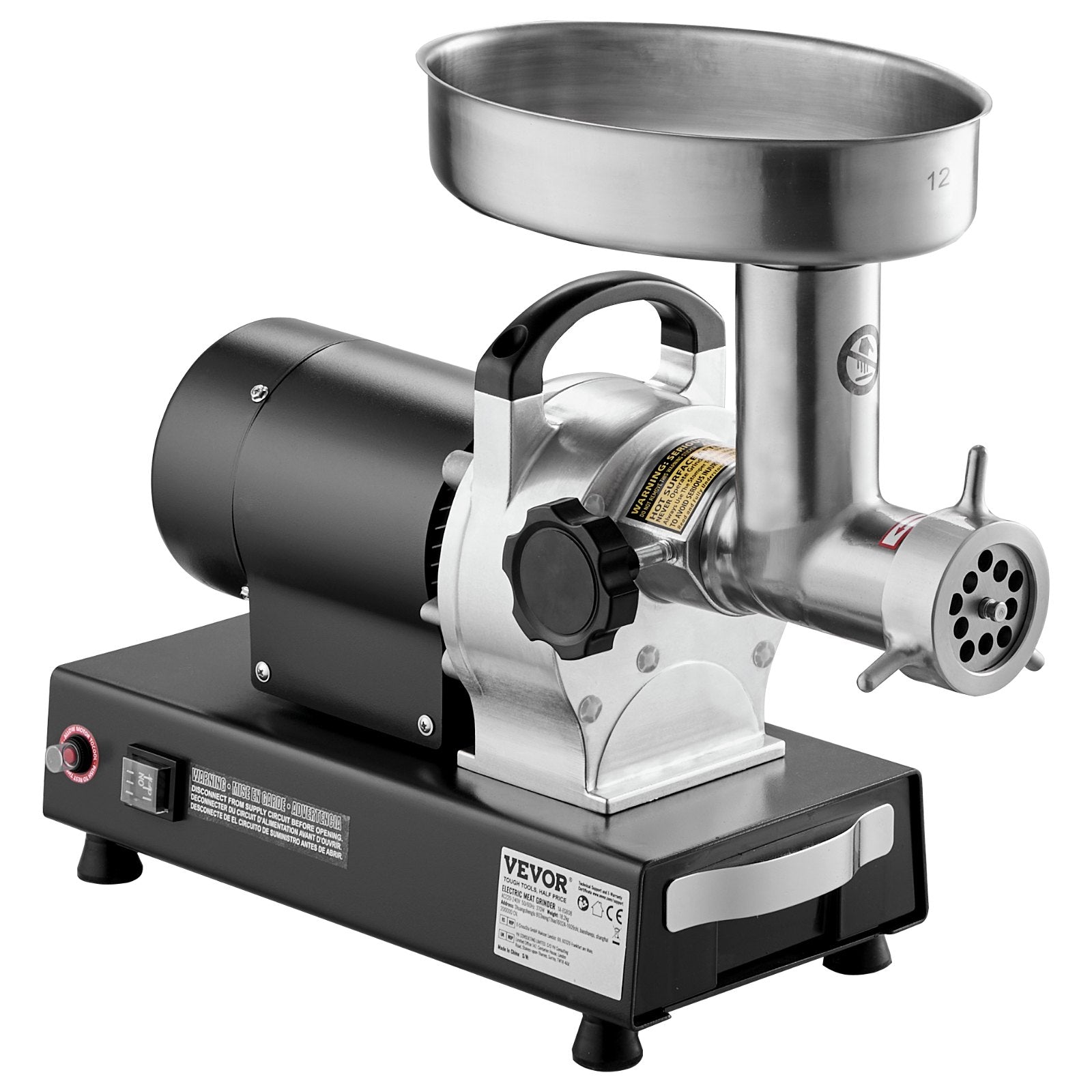 VEVOR Commercial Electric Meat Grinder 9 Lbs/Min Sausage Stuffer Maker Kitchen 