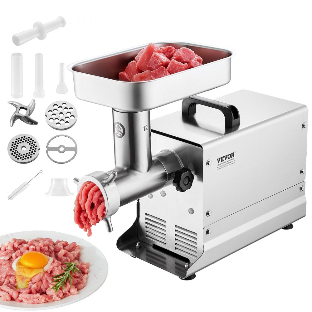 VEVOR Commercial Electric Meat Grinder 11 Lbs/Min Sausage Stuffer Maker Kitchen 