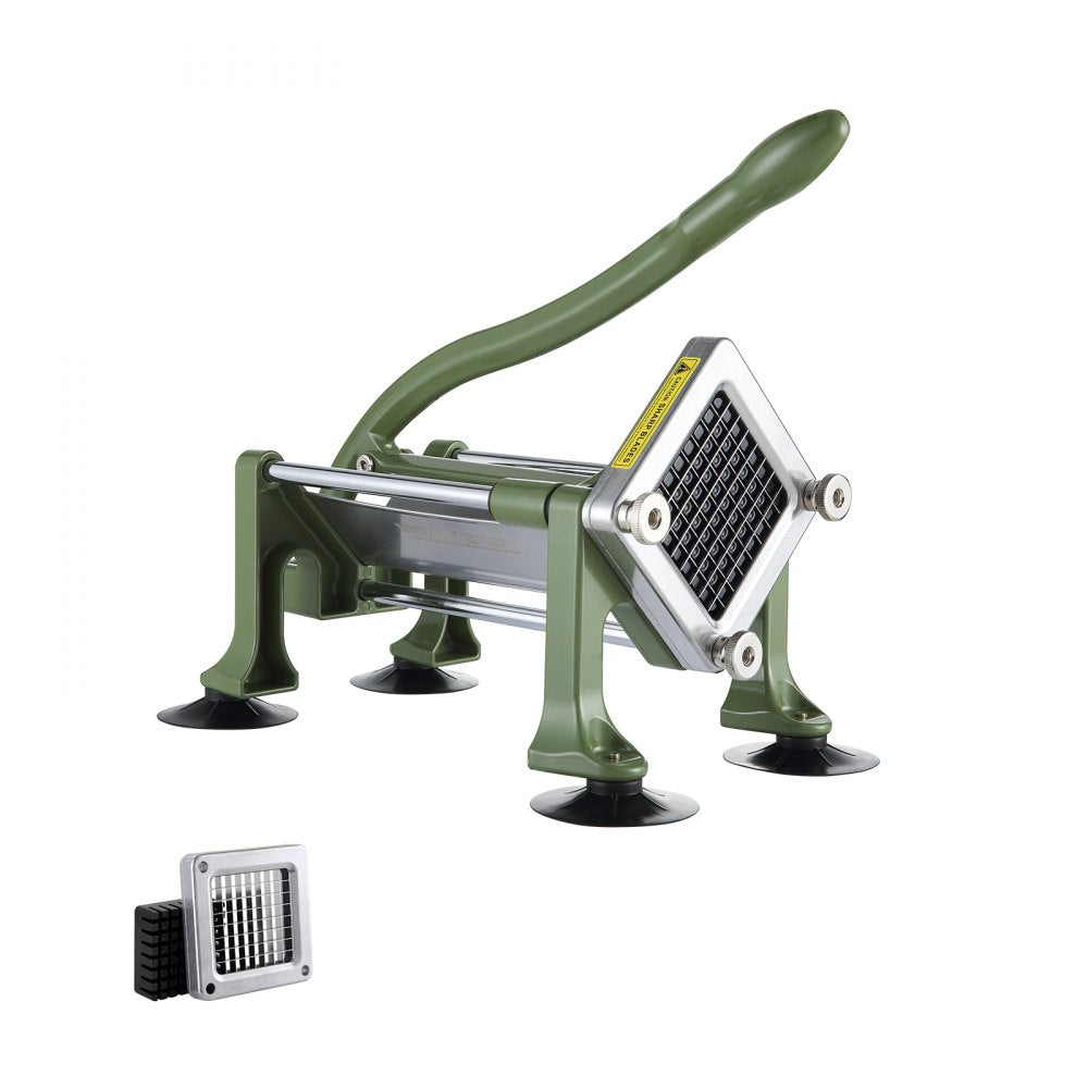 VEVOR French Fry Cutter Stainless Steel Potato Vegetable Slicer Chopper w/ Blade 