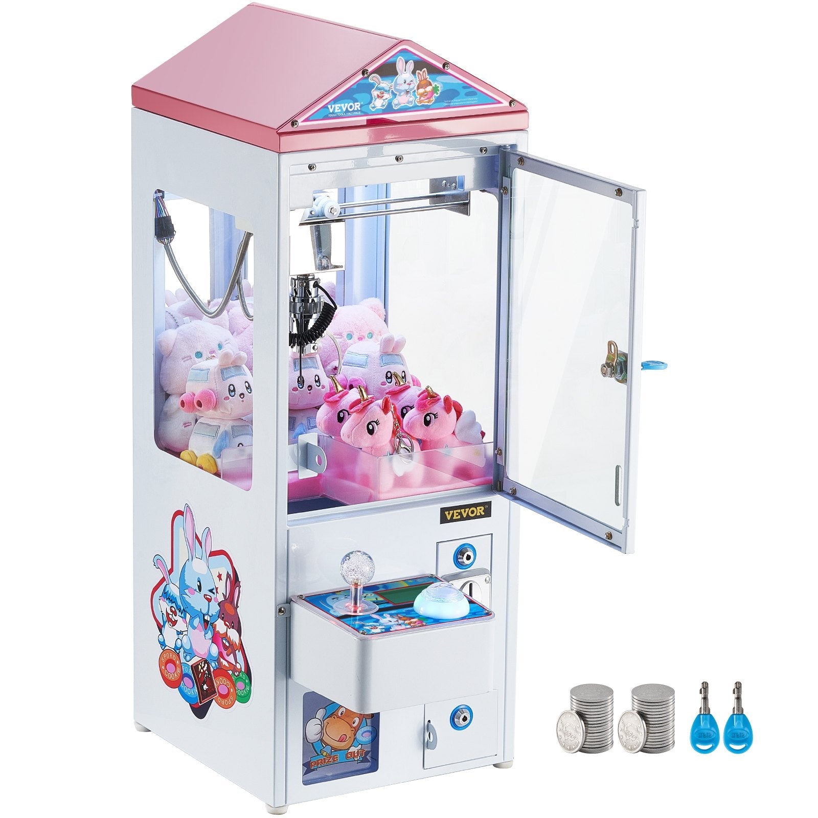 VEVOR Claw Crane Machine Mini Candy Prize Grabber Catcher Arcade Game Toys 