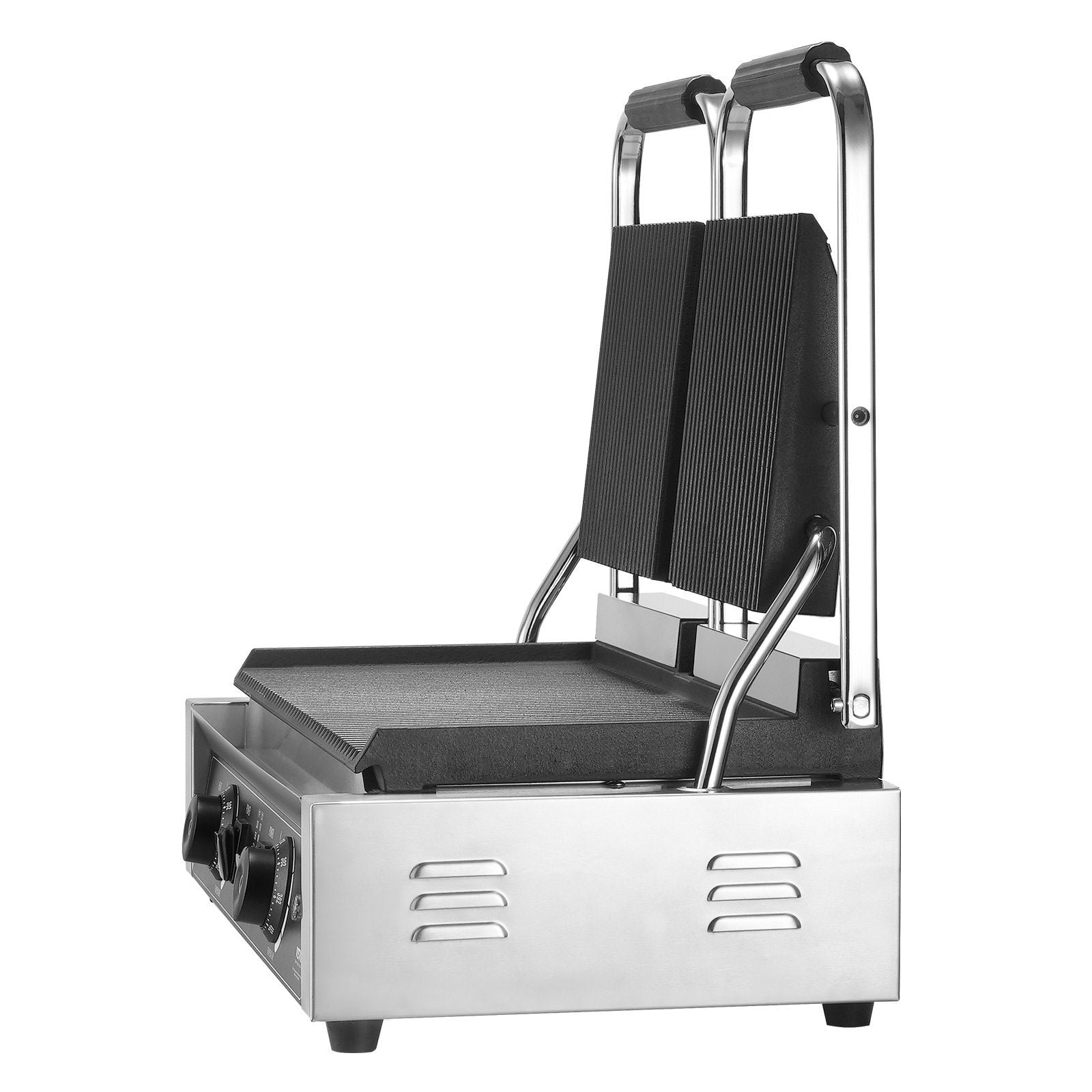 VEVOR Commercial Panini Press Grill Electric Sandwich Maker Griddle Plate 19"x9" 