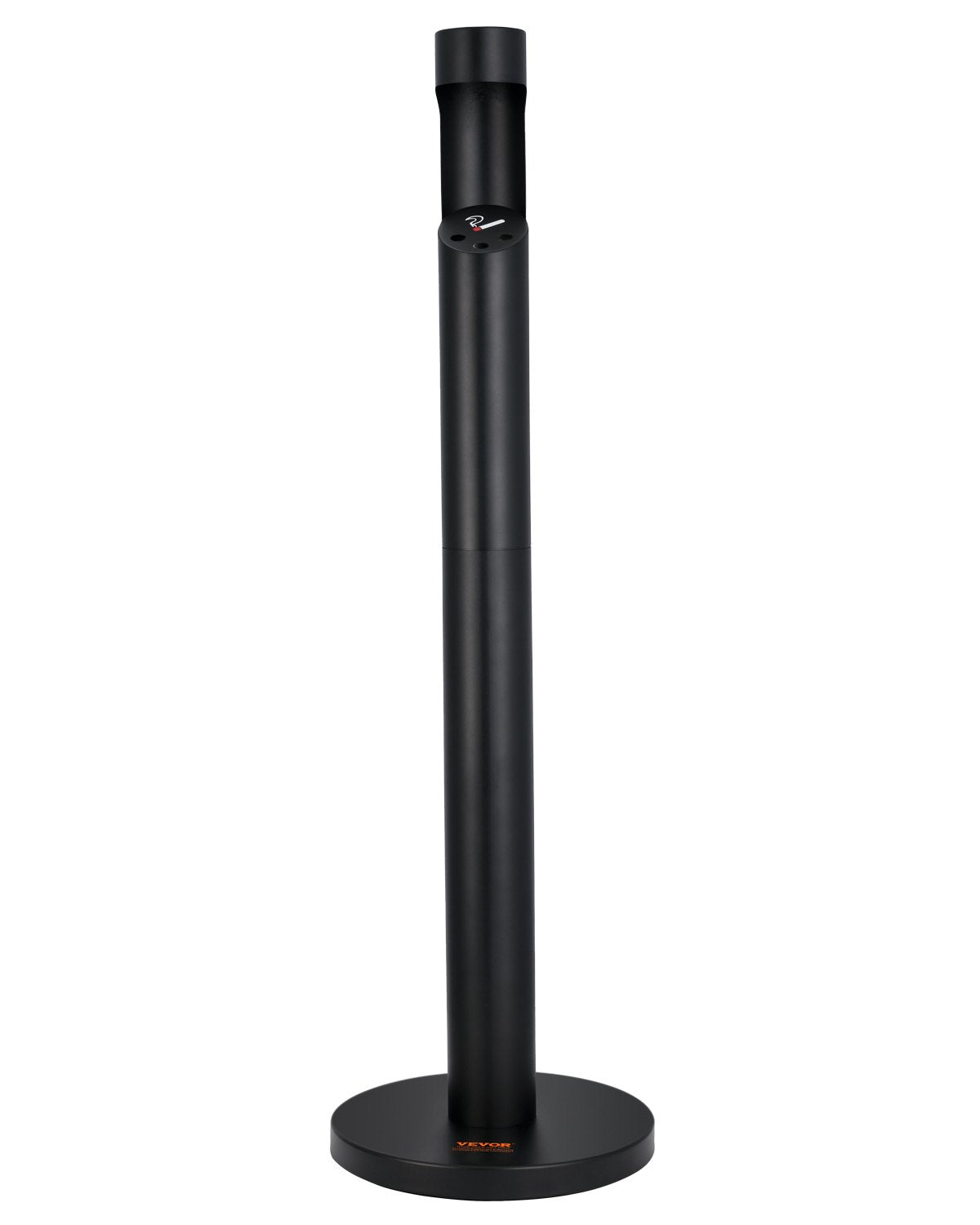 VEVOR Cigarette Butt Receptacle Freestand Outdoor Cylinder Butt Disposal Black 