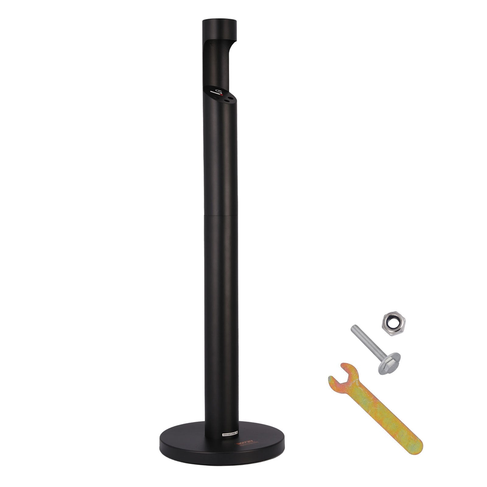 VEVOR Cigarette Butt Receptacle Freestand Outdoor Cylinder Butt Disposal Black 